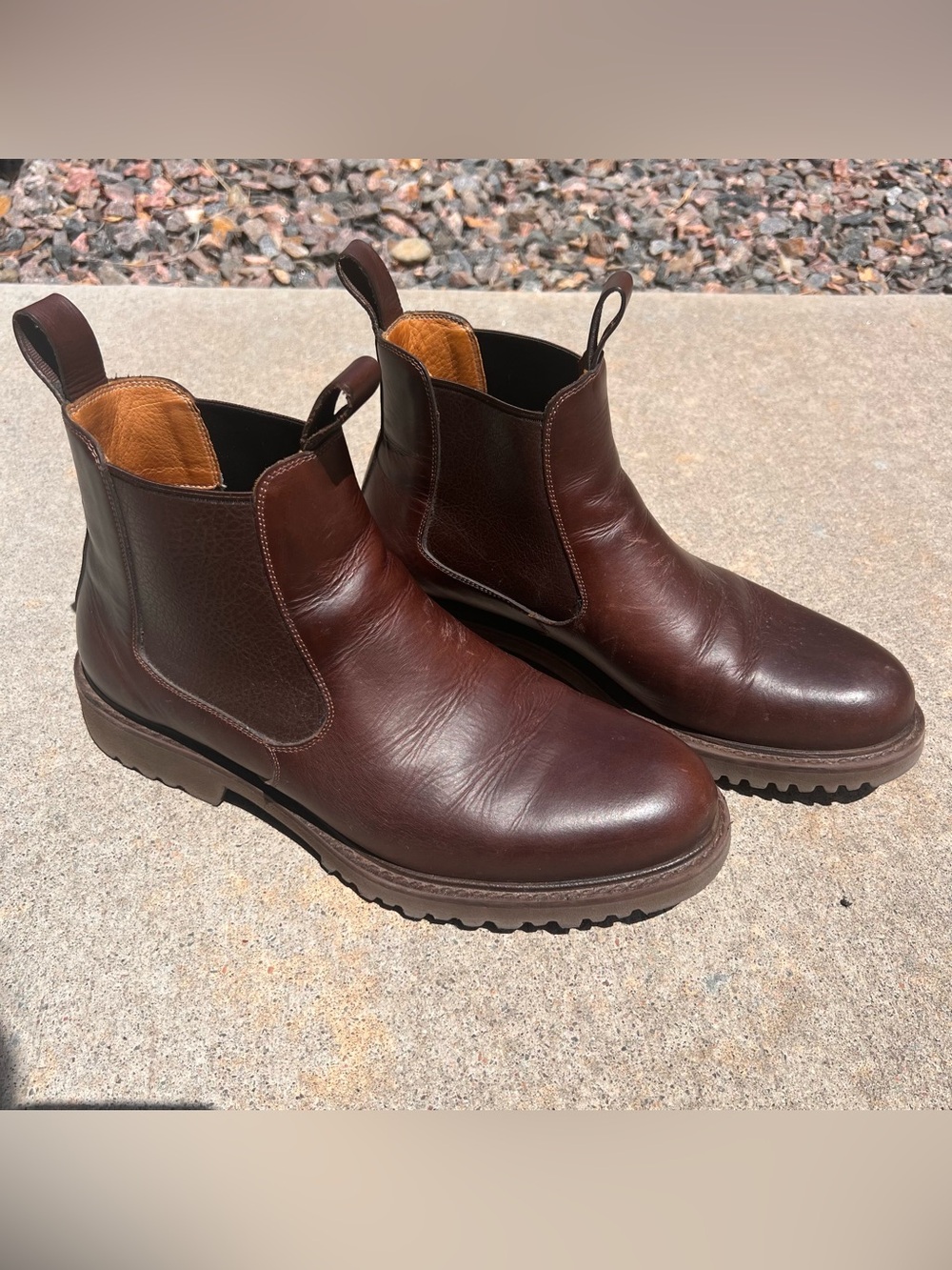 Beckett Simonon Silva Boots - Men's Pull-Up Leather Brown Size 9.5